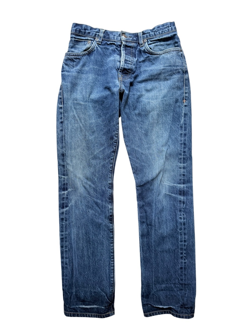 Imogene + Willie Barton Slim Jeans Size 31 Medium Wash 100% Cotton Straight Leg